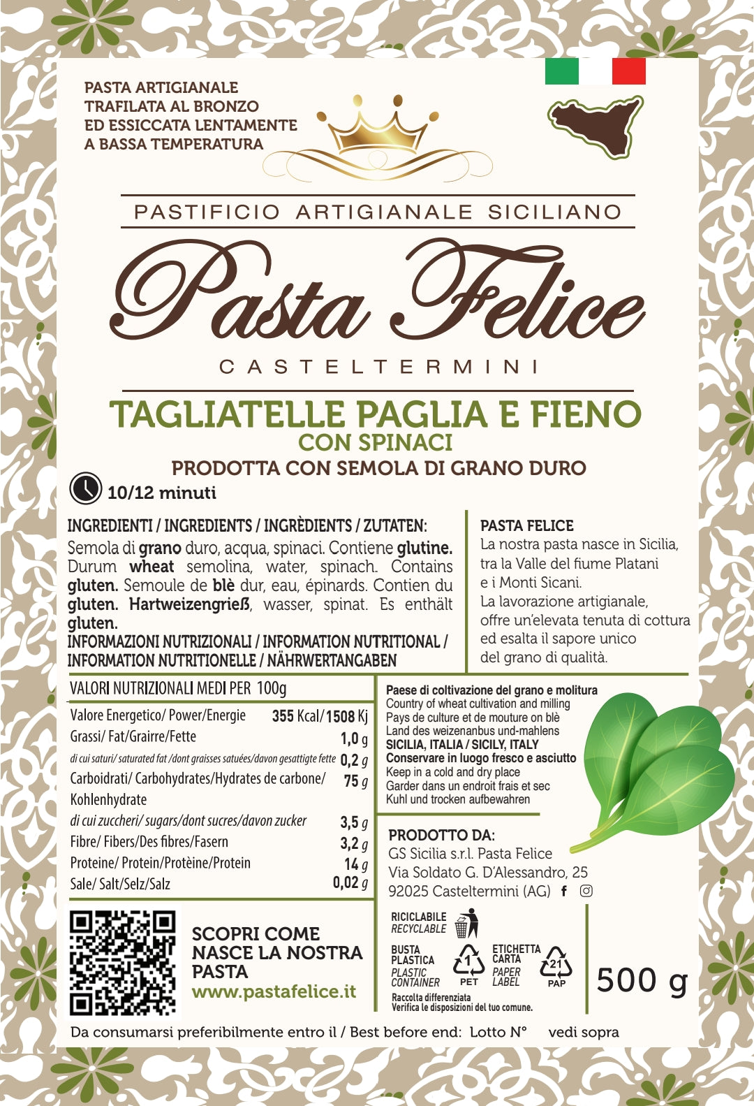 Tagliatelle Paglia & Fieno